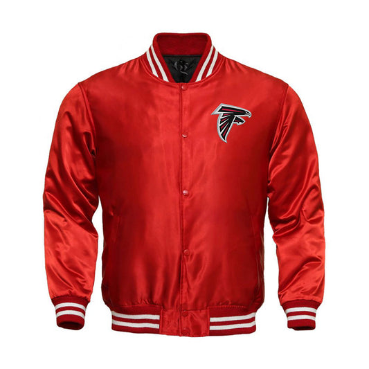 Atlanta Falcons Starter Locker Room Satin Varsity Full-Snap Jacket - NFL Satin Jacket