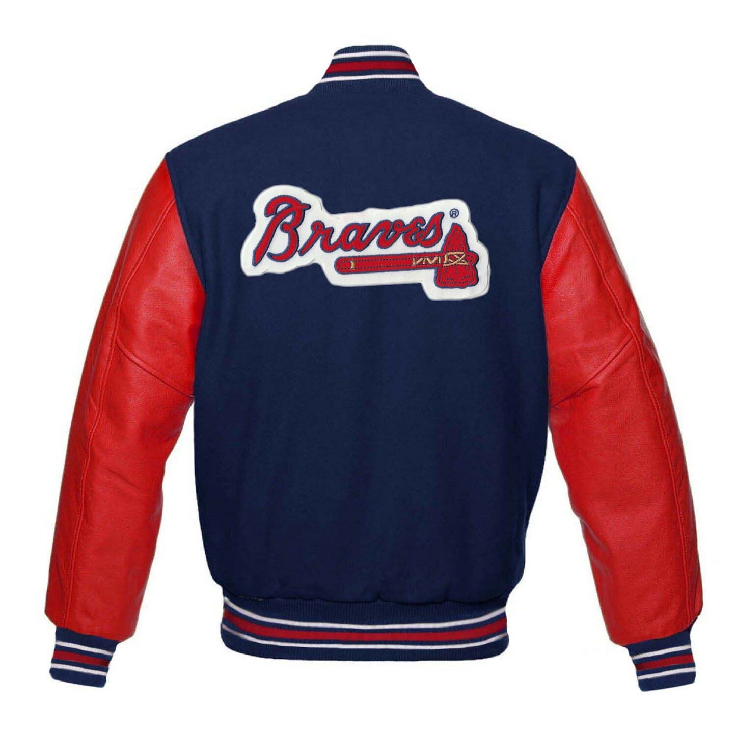 Atlanta Braves Blue & Red Varsity Jacket - MLB Varsity Jacket