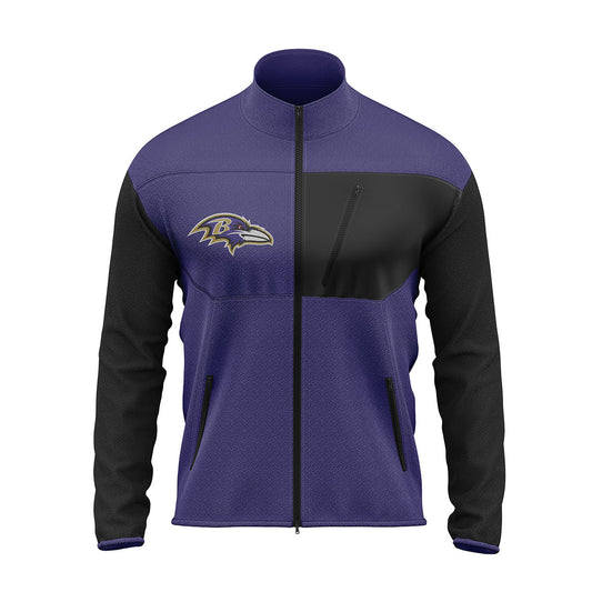 Baltimore Ravens Fleece Full Zip Jacket - NFL Full Zip Jacket