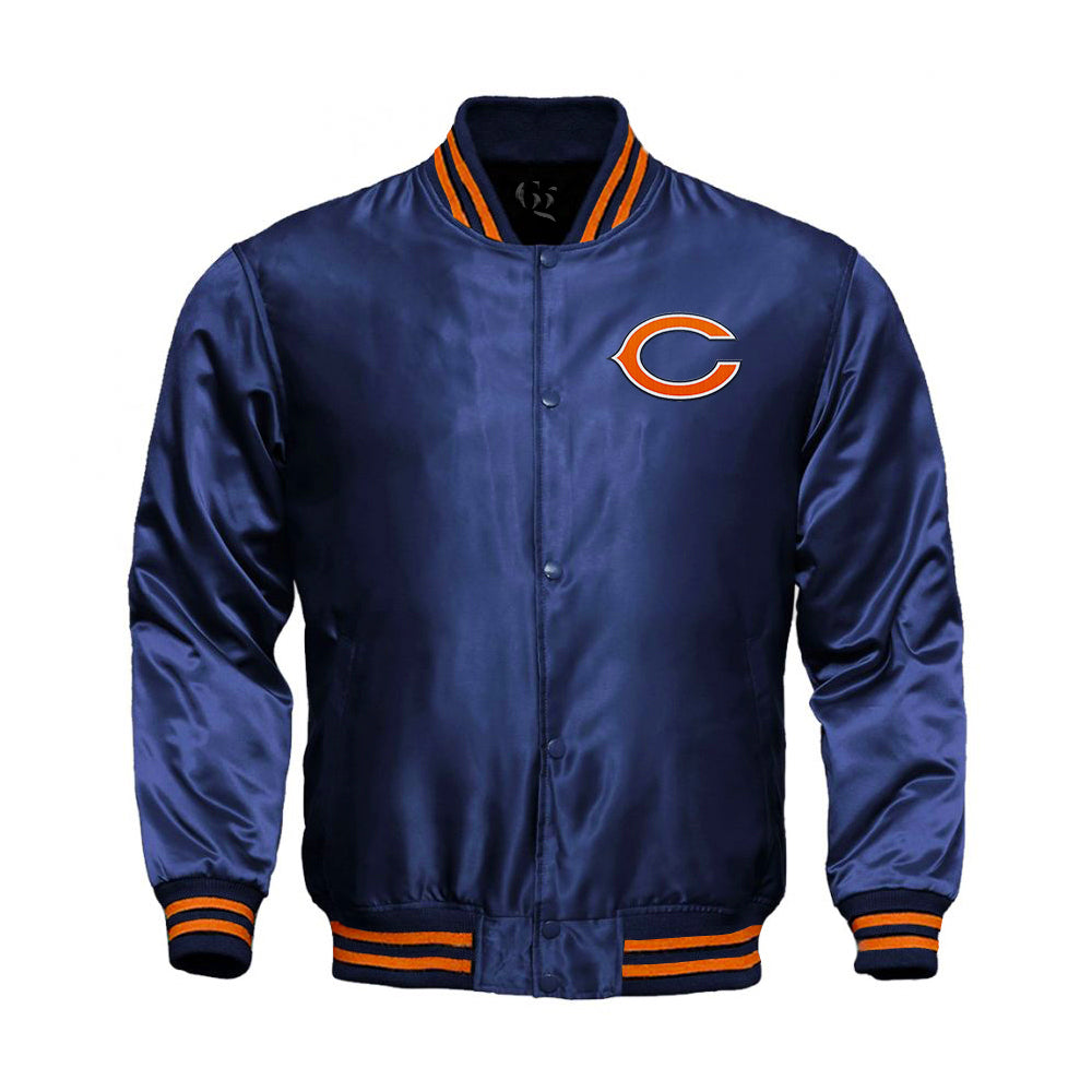 Chicago Bears Starter Locker Room Satin Varsity Full-Snap Jacket - NFL Satin Jacket