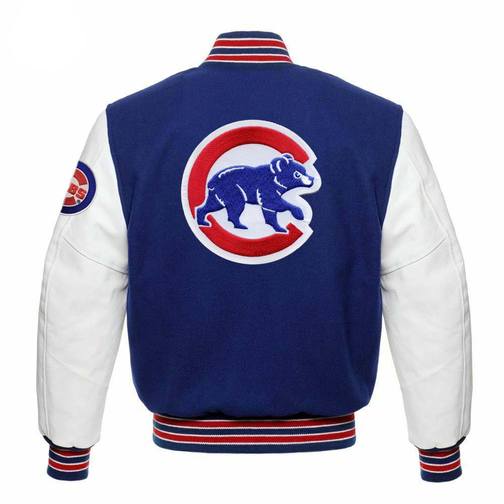 Chicago Cubs Blue & White Varsity Jacket - MLB Varsity Jacket