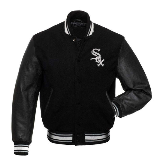 Chicago White Sox Black Varsity Jacket - MLB Varsity Jacket