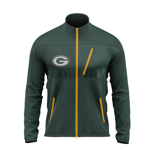 Green Bay Packers Fleece Full Zip Jacket - NFL Full Zip Jacket