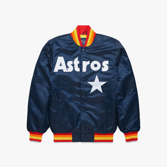 Houston Astros Satin Varsity Full-Snap Jacket