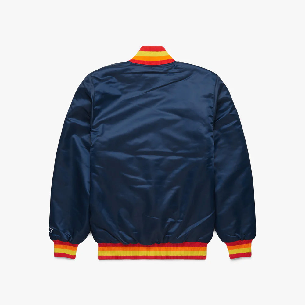 Houston Astros Satin Varsity Full-Snap Jacket