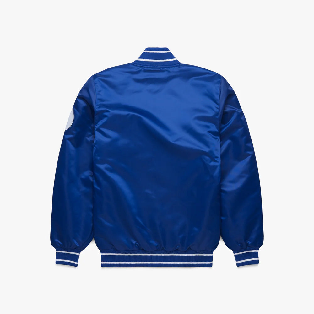 Kansas City Royals Blue Satin Varsity Full-Snap Jacket