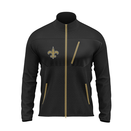 New Orleans Saints Fleece Full Zip Jacket - NFL Full Zip Jacket