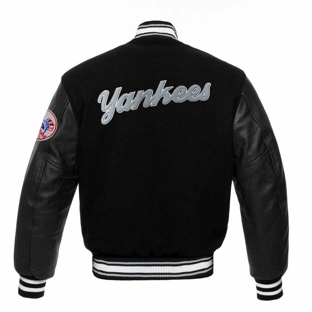 New York Yankees Black Varsity Jacket - MLB Varsity Jacket