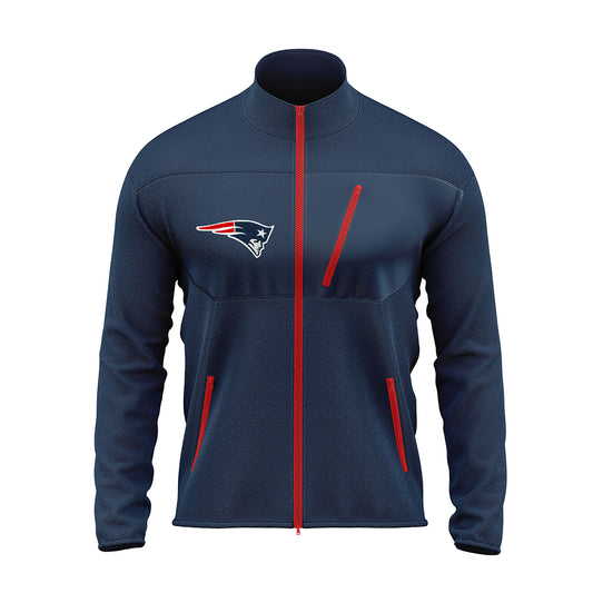 New England Patriots Fleece Full Zip Jacket - NFL Full Zip Jacket