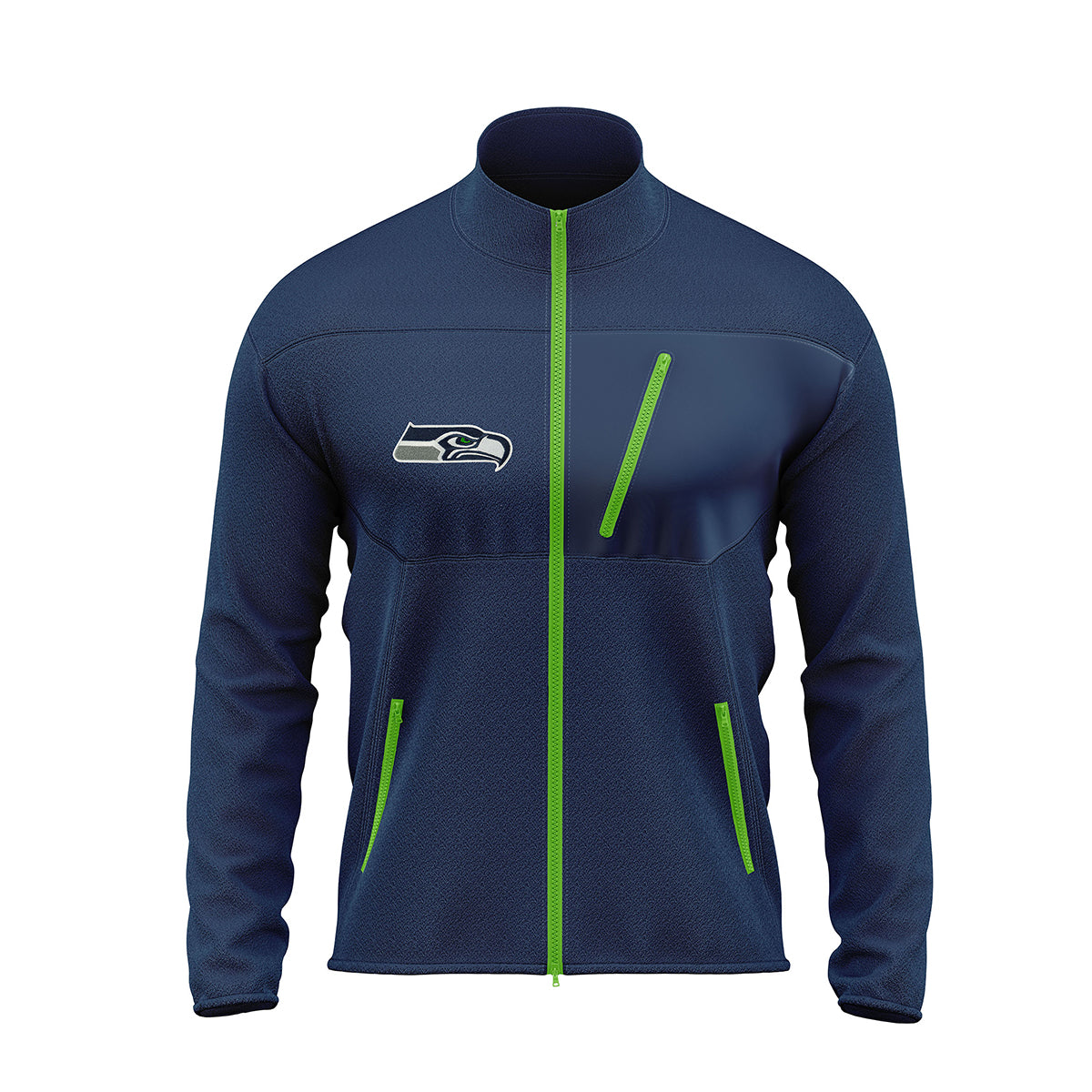 Seattle Seahawks Fleece Full Zip Jacket - NFL Full Zip Jacket