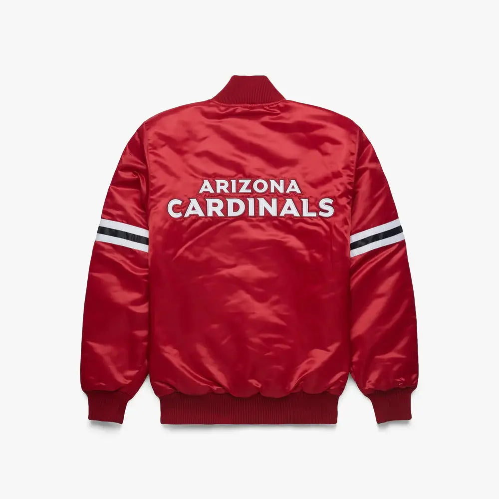 Arizona Cardinals Starter Satin Varsity Full-Snap Jacket - NFL Satin Jacket - Satin Jacket