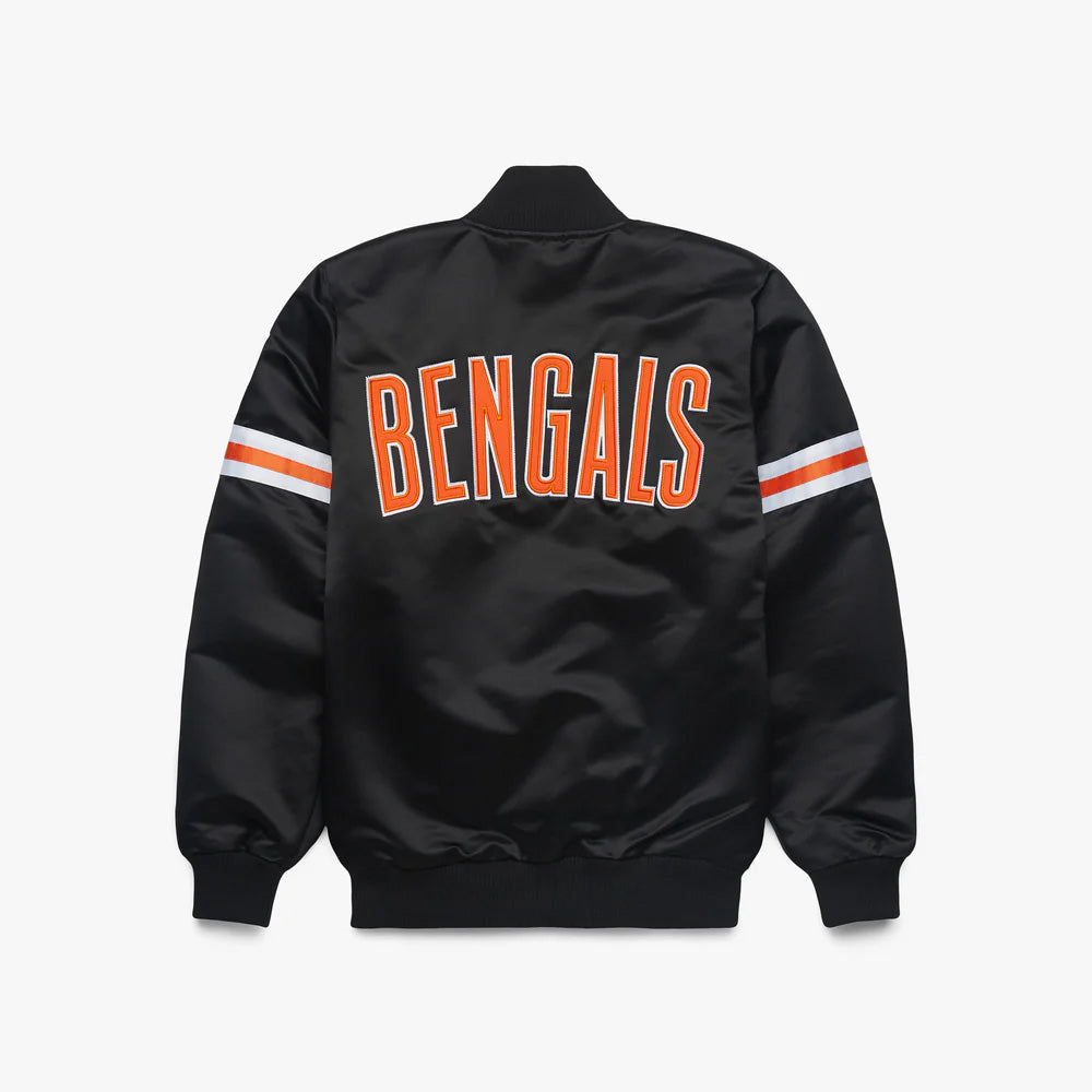 Bengals Starter Satin Varsity Full-Snap Jacket - NFL Satin Jacket