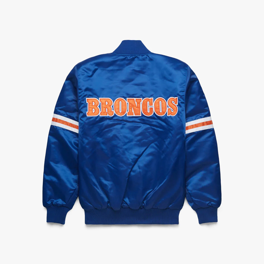 Denver Broncos Starter Satin Varsity Full-Snap Jacket - NFL Satin Jacket