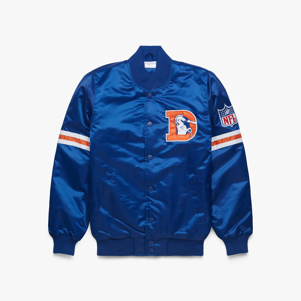 Denver Broncos Starter Satin Varsity Full-Snap Jacket - NFL Satin Jacket