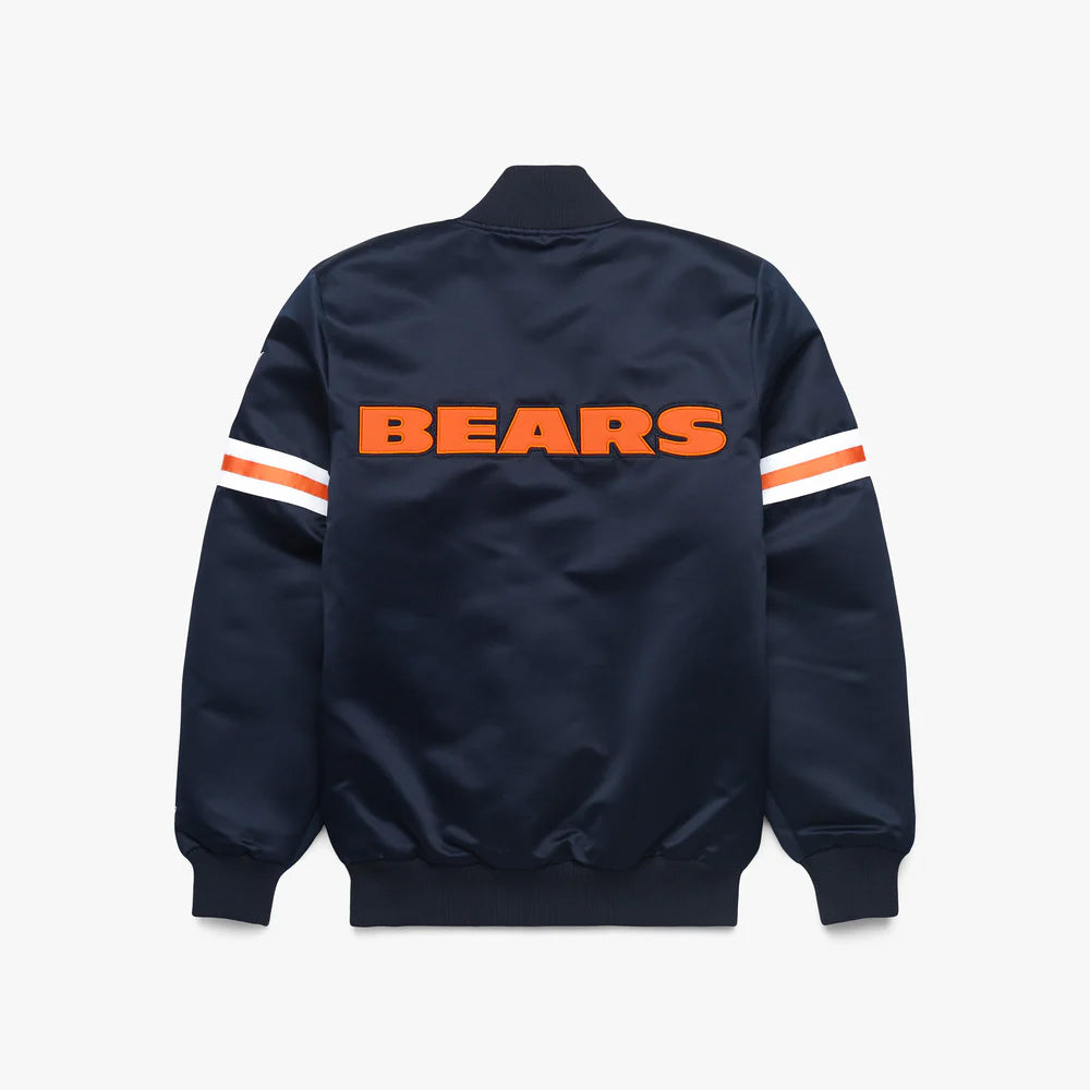 Chicago Bears Starter Satin Varsity Full-Snap Jacket - NFL Satin Jacket