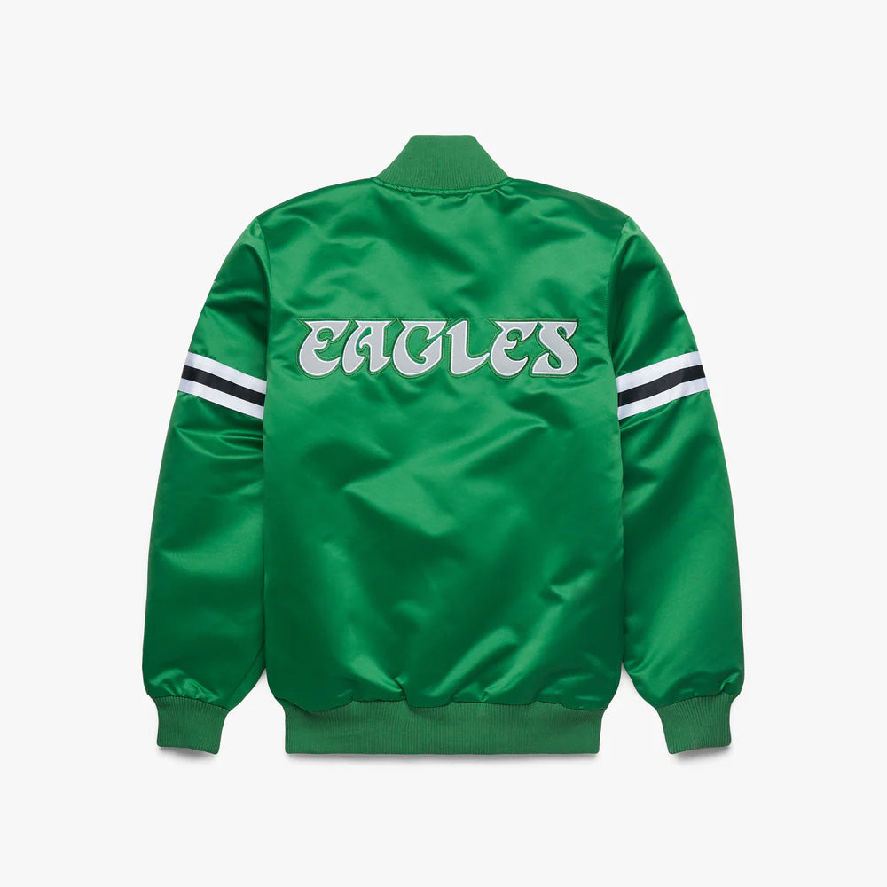 Philadelphia Eagles Starter Satin Varsity Full-Snap Jacket - NFL Satin Jacket