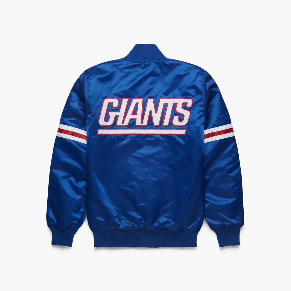 New York Giants Starter Satin Varsity Full-Snap Jacket - NFL Satin Jacket