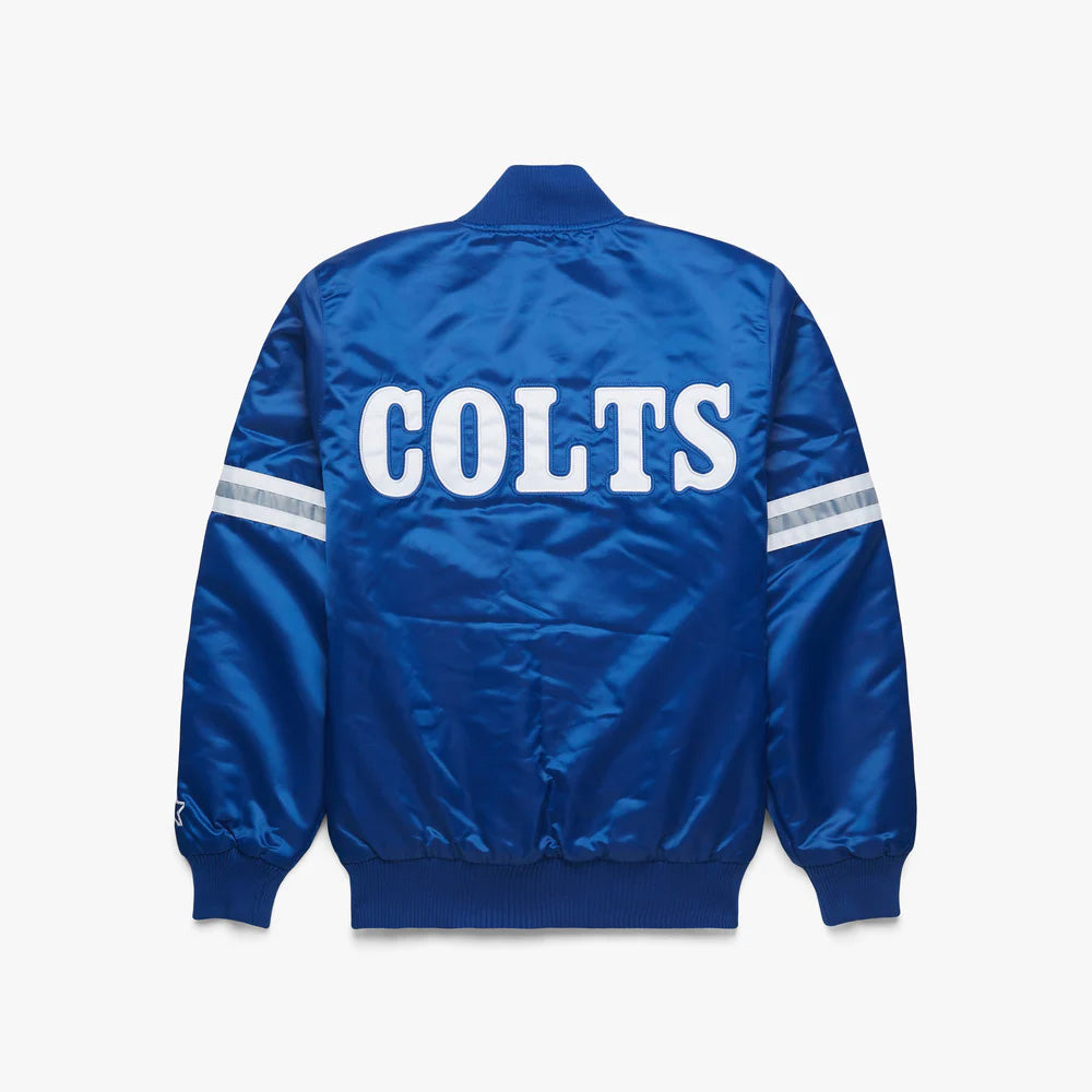 Indiana Colts Starter Satin Varsity Full-Snap Jacket - NFL Satin Jacket