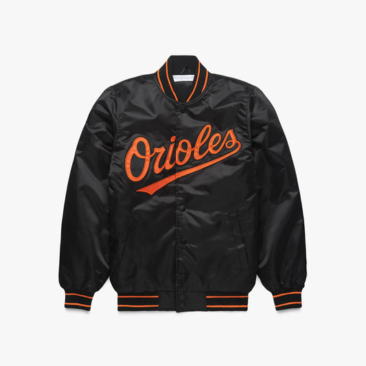 Baltimore Orioles Starter Blue Satin Varsity Full-Snap Jacket - NFL Satin Jacket