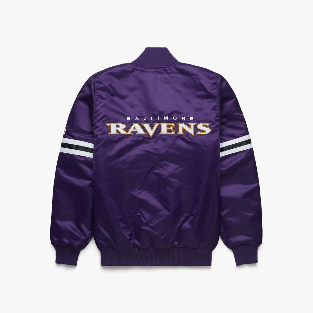 Baltimore Ravens Starter Satin Varsity Full-Snap Jacket - NFL Satin Jacket