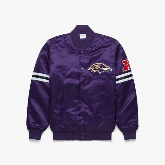 Baltimore Ravens Starter Satin Varsity Full-Snap Jacket - NFL Satin Jacket