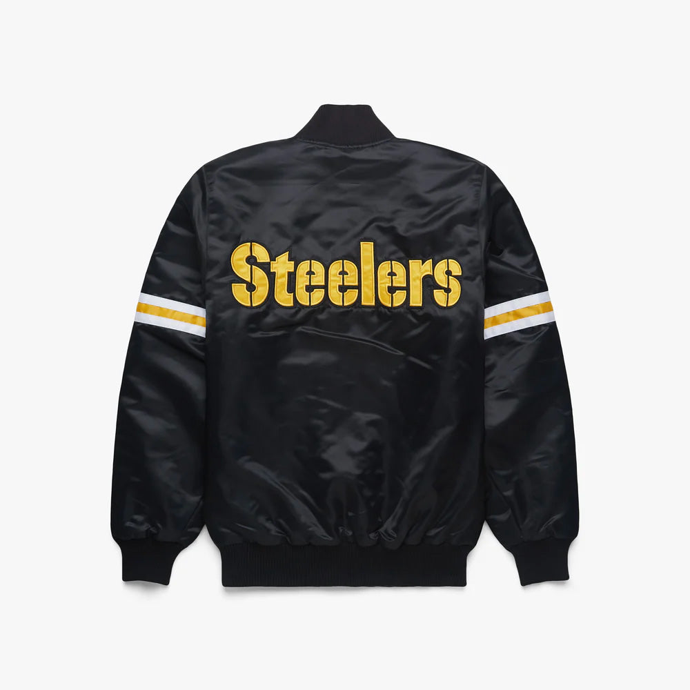 Pittsburgh Steelers Starter Satin Varsity Full-Snap Jacket - NFL Satin Jacket