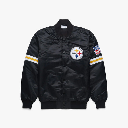 Pittsburgh Steelers Starter Satin Varsity Full-Snap Jacket - NFL Satin Jacket