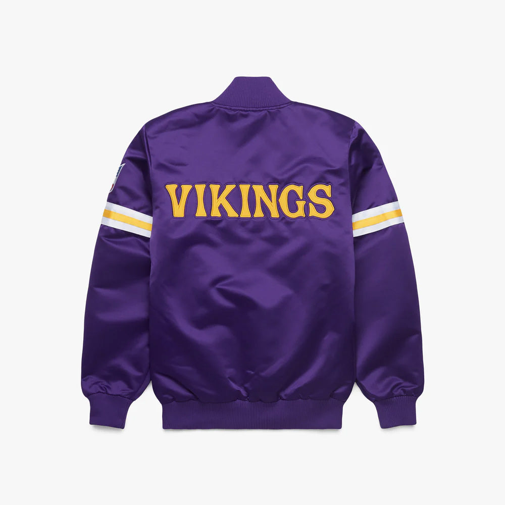 Minnesota Vikings Starter Satin Varsity Full-Snap Jacket - NFL Satin Jacket