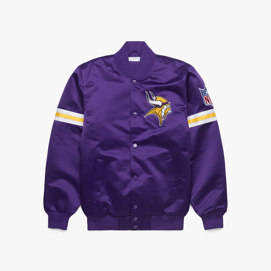 Minnesota Vikings Starter Satin Varsity Full-Snap Jacket - NFL Satin Jacket